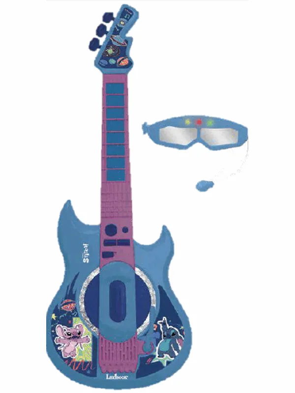 Stitch Electronic Lighting Guitar with Mic in glas