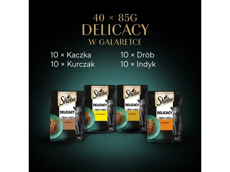 Sheba Delicacy drobiowe smaki w galarecie- Drób
