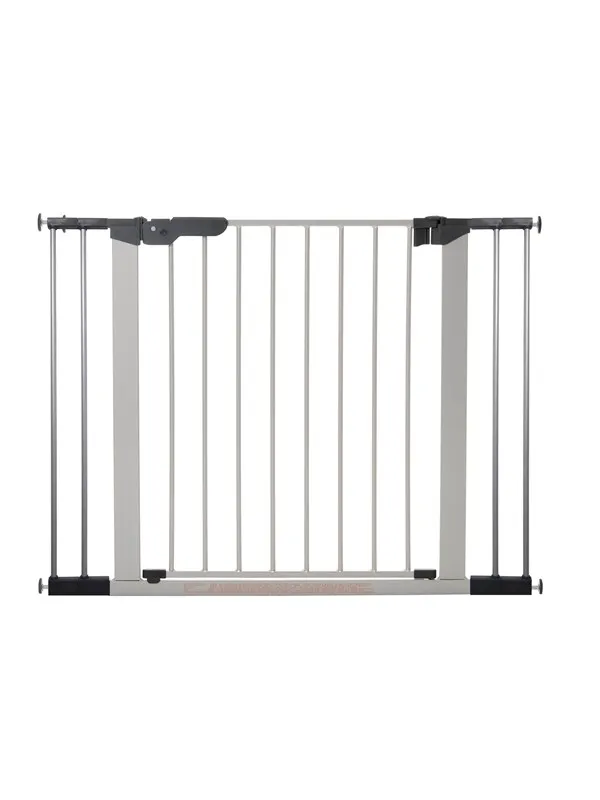 BabyDan Premier Sikkerhetsgrind med 4 forlengere, sølv, 99-106,3 cm