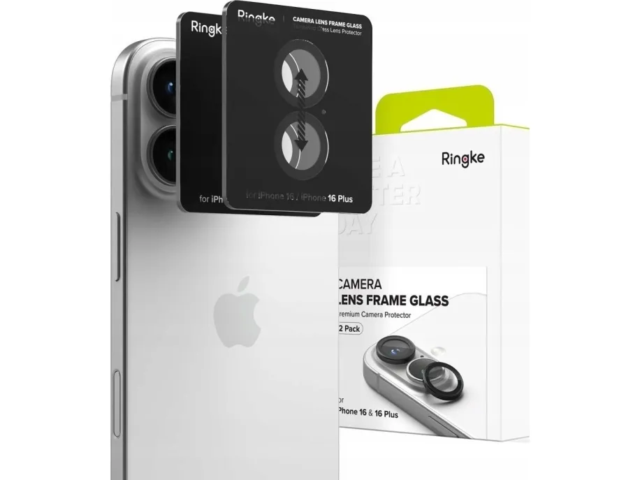 Ringke  Camera Frame Protector 2-pack Protective Covers for iPhone 16 / 16 Plus - Black
