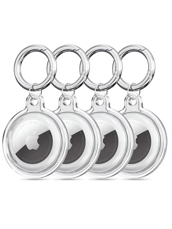 Tech-Protect Icon 4-pack case for Apple AirTag - transparent