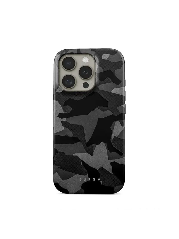 Burga Night Black Camo - Apple iPhone 16 Tough Case