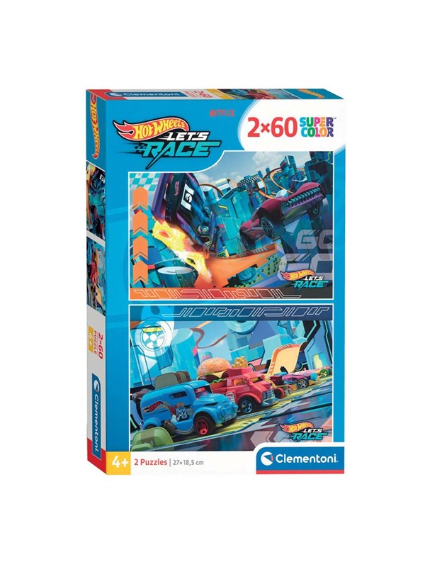 Clementoni Hot Wheels Super Colour Jigsaw Puzzle (2x20)
