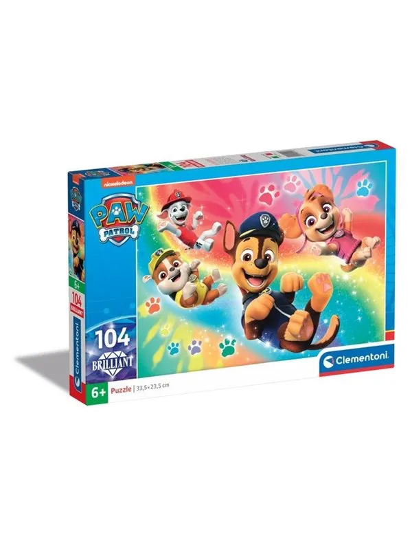 Clementoni Puzzle Paw Patrol 2023 Brilliant 104 pieces Gulv
