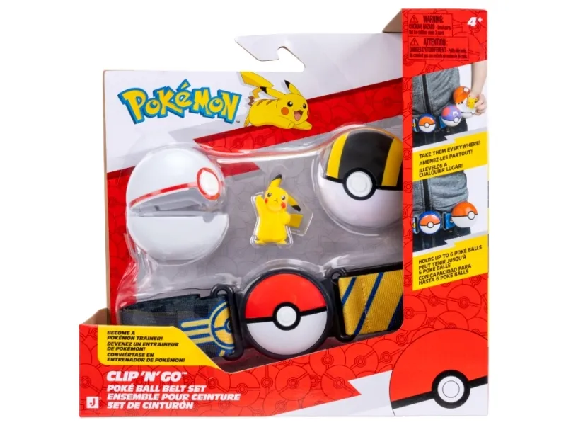 Pokemon Clip N Go Belt Set Pikachu