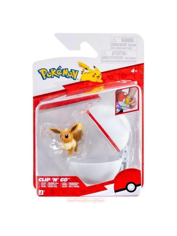 Pokemon CLIP N GO EEVEE WITH PREMIER BALL