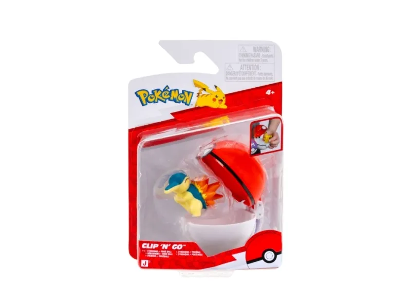 Pokemon Clip N Go Cyndaquil With Poke Ball