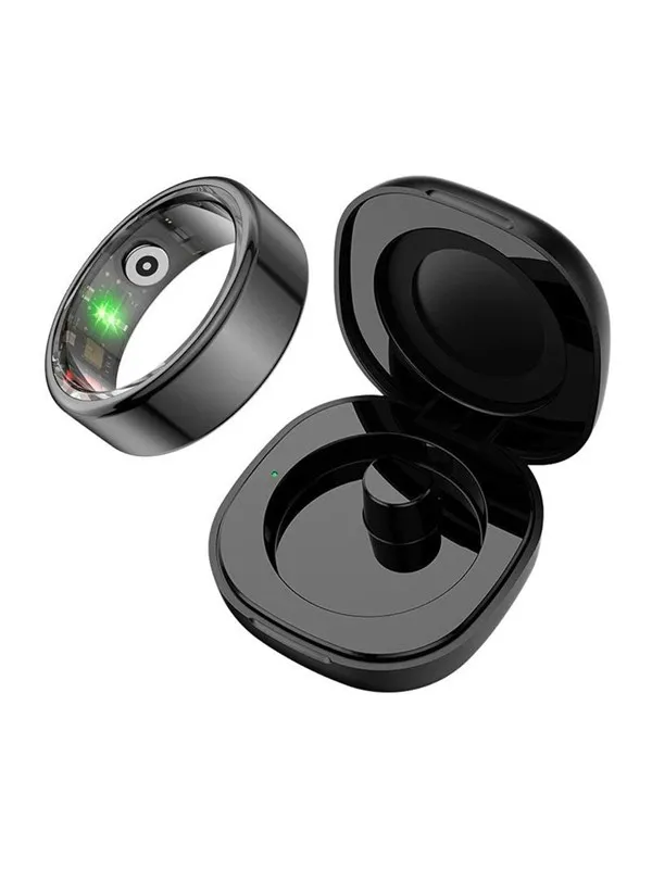 Colmi R02 Smart Ring Size 11 20.3mm with Charging Case - Black