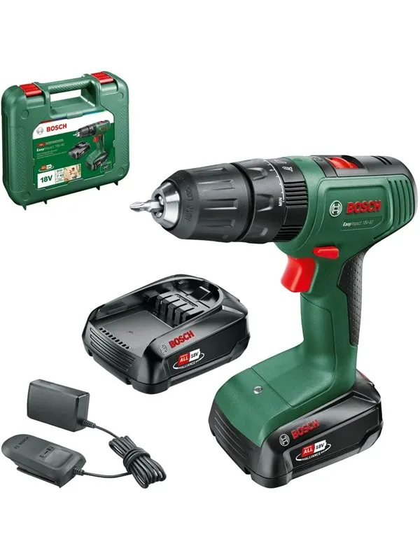 Bosch Cordless Impact Drill EASY 18V 2X2.0AH