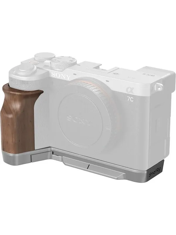 SmallRig 4796 L-Shape Mount Plate with Wooden Hand