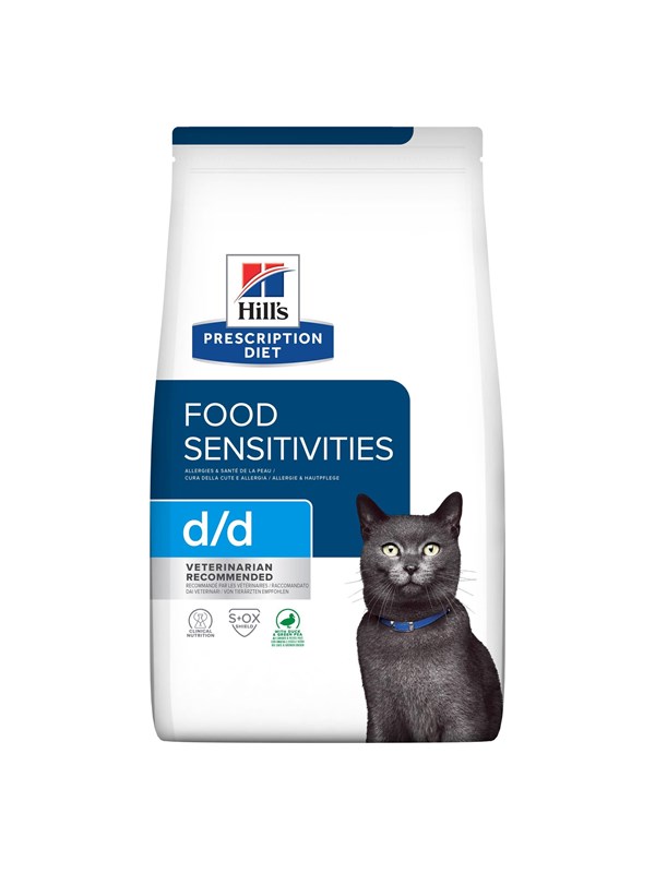 Hill's PRESCRIPTION DIET Feline d/d Dry cat food Duck, Peas 1,5 kg