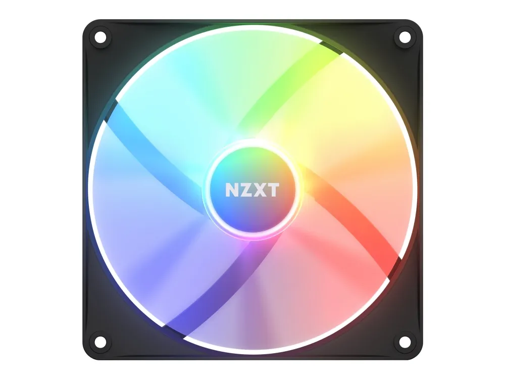 NZXT F140 RGB Core - Black - Kabinettvifte - 140mm - Svart med RGB LED-lys - 35 dBA