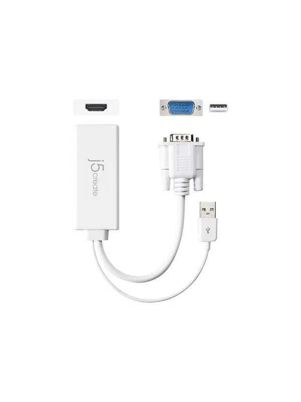 j5create JDA214 - adapter cable - 17.6 cm