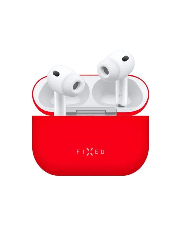 FIXED Silky Silicone case for Apple AirPods Pro 3 Red