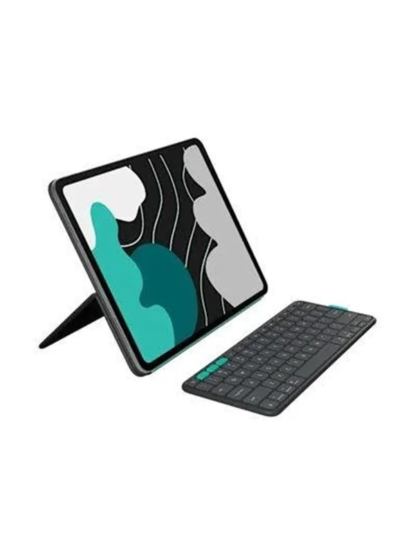 Logitech Flip Folio - keyboard and folio case full size - QWERTY - English - graphite Input Device - Tastatur & Foliosett - Engelsk - Grå