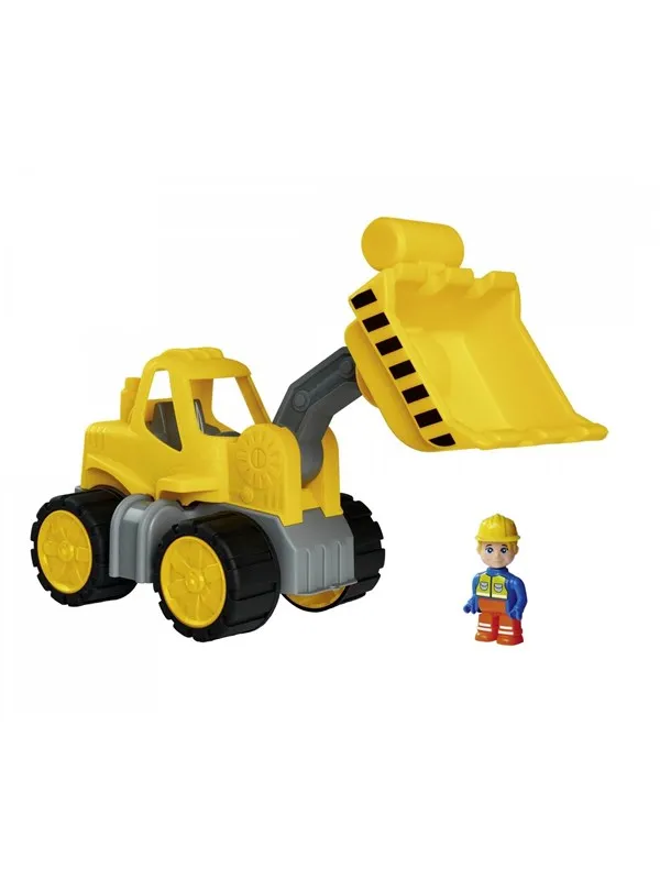 BIG Power Worker Midi Wheel Loader Shovel with Figure