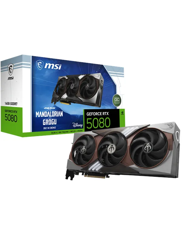MSI GeForce RTX 5080 The Mandalorian and Grogu Edition OC - 16GB GDDR7 RAM - Grafikkort