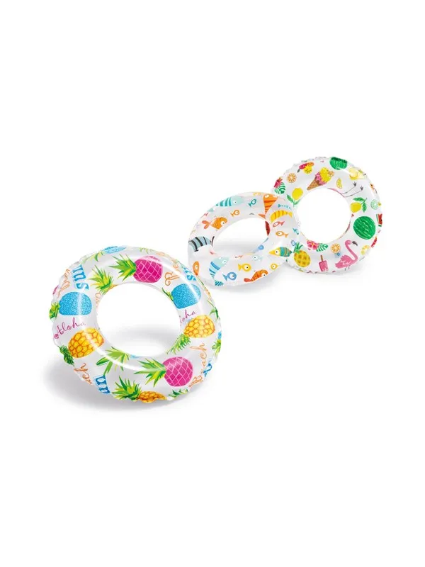 Intex Baderinger med livlig trykk, 3 asst., 51 cm