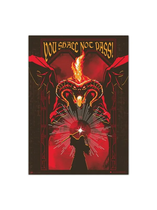 Lord of the Rings - Balrog Luminescent Poster - Plakat