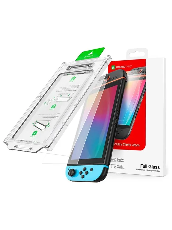 AmazingThing Radix Full Glass Tempered Glass for Nintendo Switch 2 (2 pcs.) - Nintendo Switch 2
