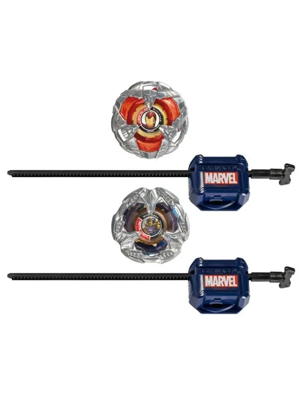 Hasbro Beyblade X Marvel Collab Iron Man 4-80B vs. Thanos 4-60B