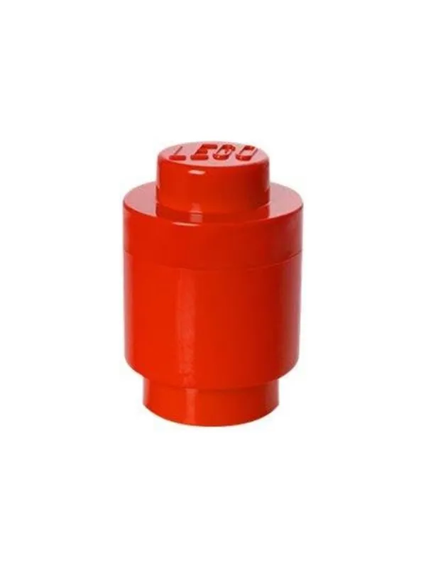 LEGO STORAGE BRICK 1 ROUND - RED