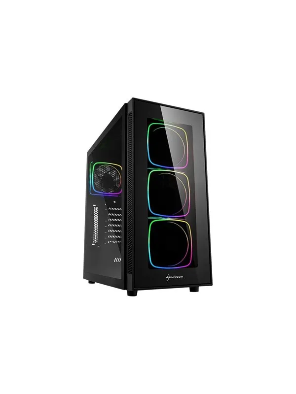 Sharkoon TG6 RGB - mid tower - ATX - Kabinett - Tower - Svart