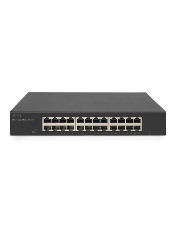 DIGITUS - switch - 24 ports - unmanaged - rack-mountable