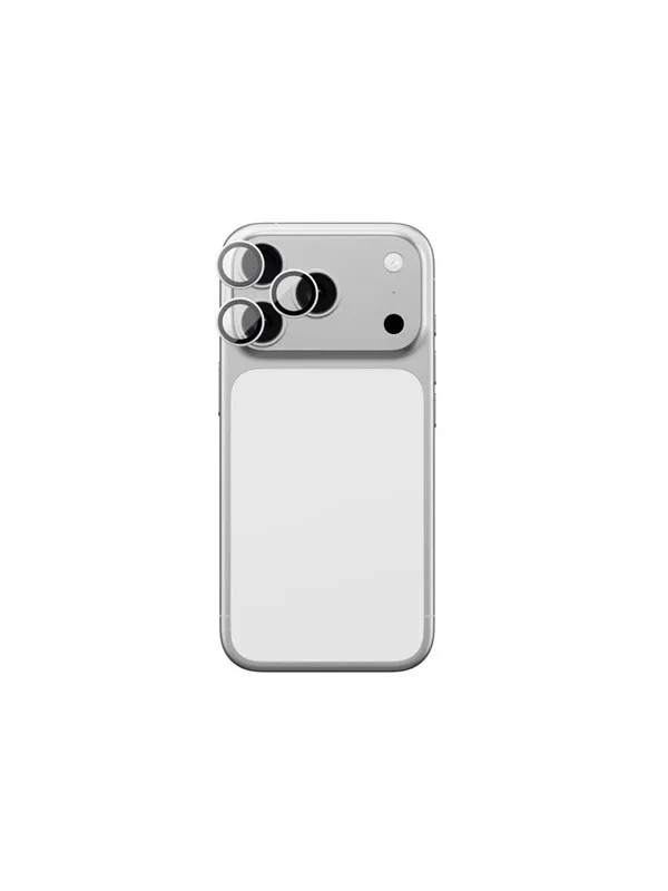 AmazingThing Lens Glass for iPhone 17 Pro / Pro Max with Silver Aluminum Frame