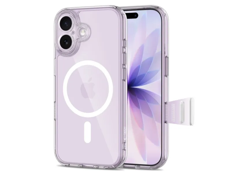 Tech-Protect Magpeak Magsafe CC Case for iPhone 17 - Transparent