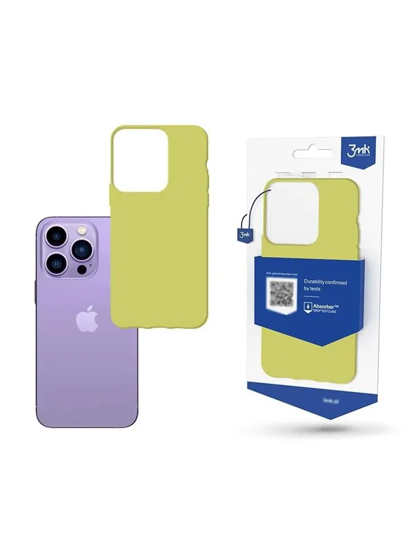 3mk Case for iPhone 14 Pro Max from the  Matt Case Series - Lime Green