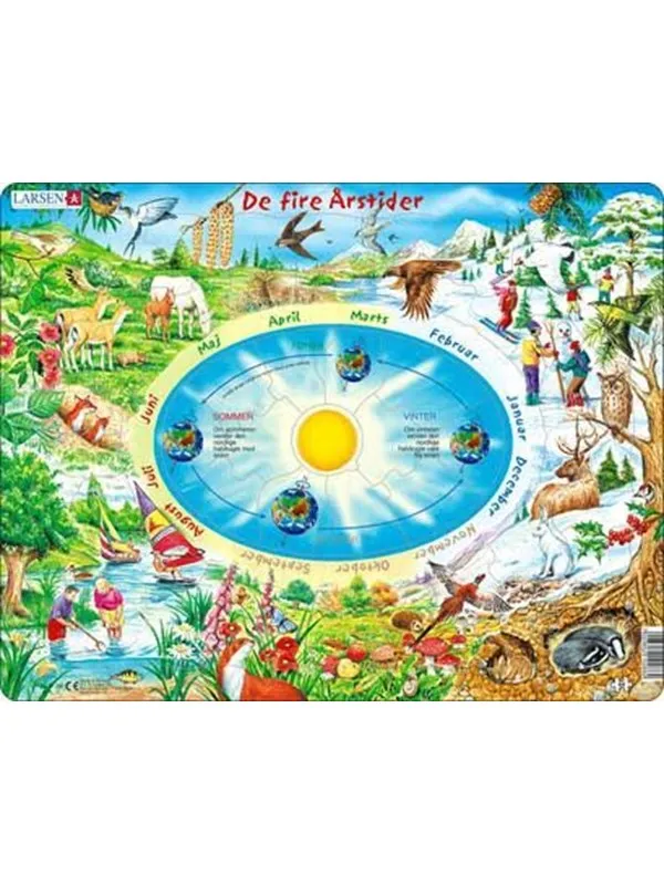Larsen Puzzles Puzzle The Four Seasons - 44 pieces Maxi (36.5x28.5 cm) Gulv