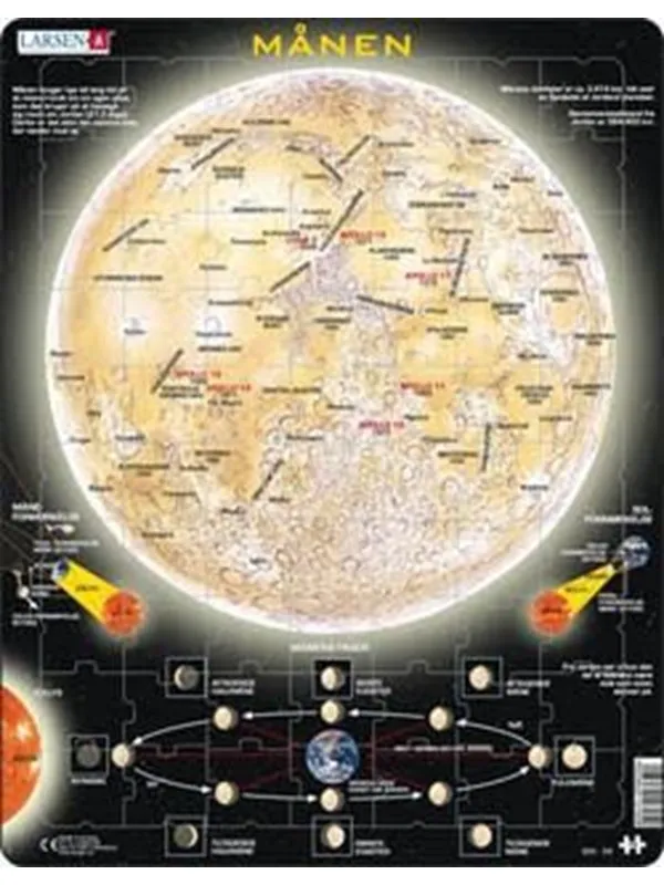 Larsen Puzzles Puzzle Moon - 70 pieces Maxi (36.5x28.5 cm) Gulv
