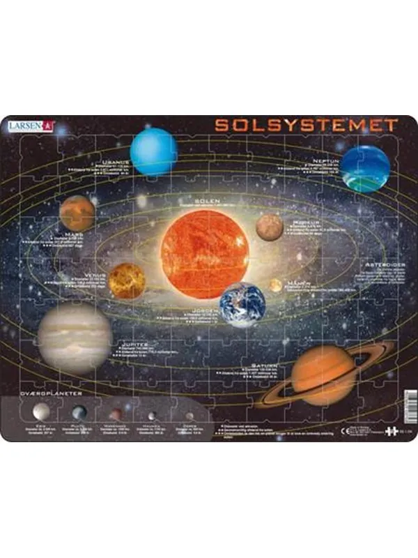 Larsen Puzzles Puzzle Solar System - 70 pieces Maxi (36.5x28.5 cm) Gulv