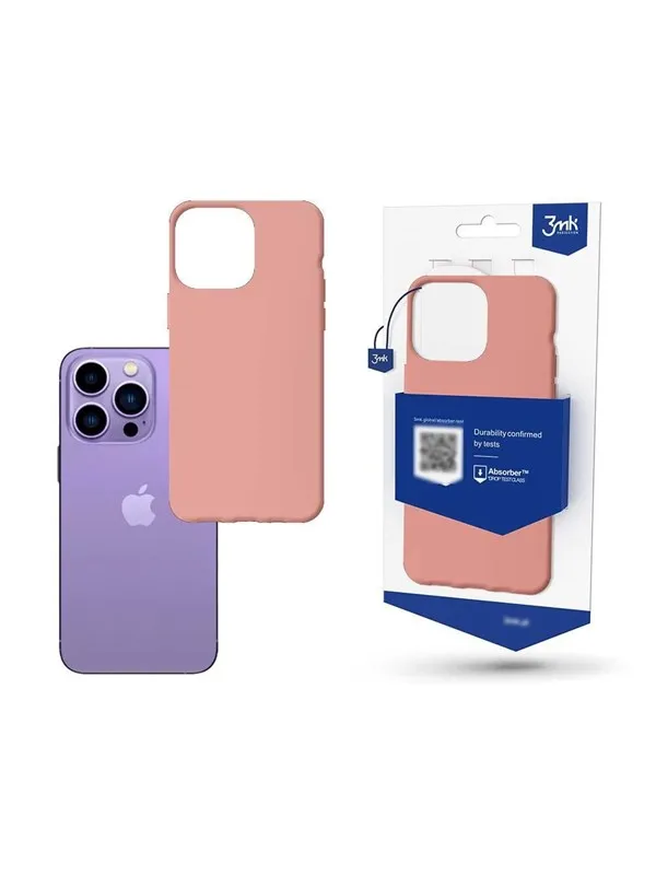 3mk Case for iPhone 14 Pro from the  Matt Case Series - Pink