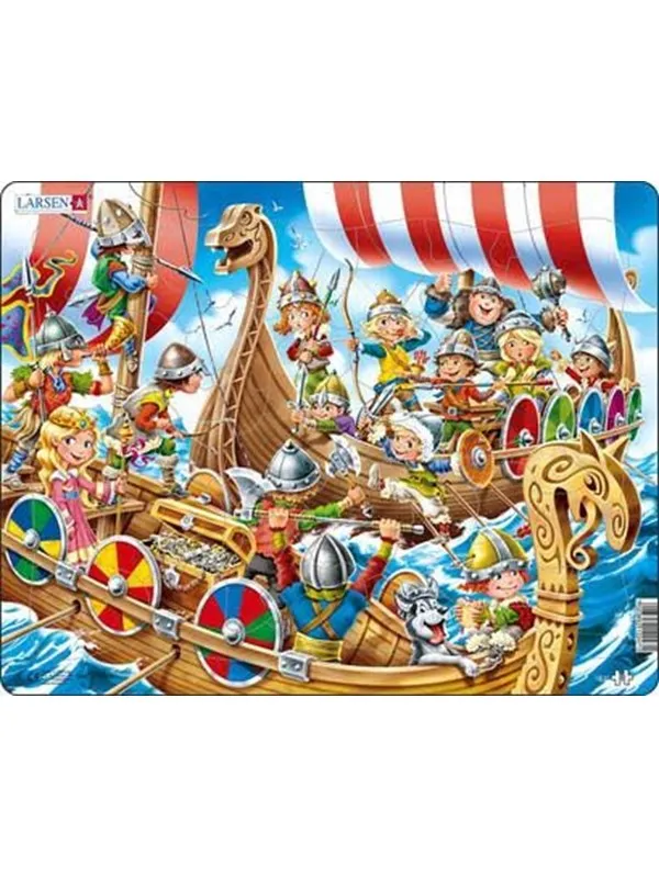 Larsen Puzzles Puzzle Vikings - 30 pieces Maxi (36.5x28.5 cm) Gulv
