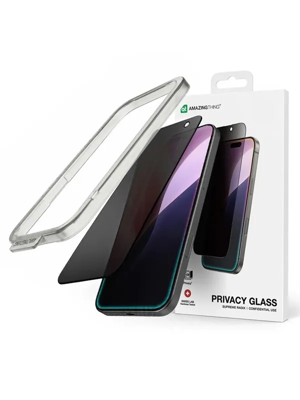 AmazingThing Titan Privacy Glass Privacy Tempered Glass for iPhone 16