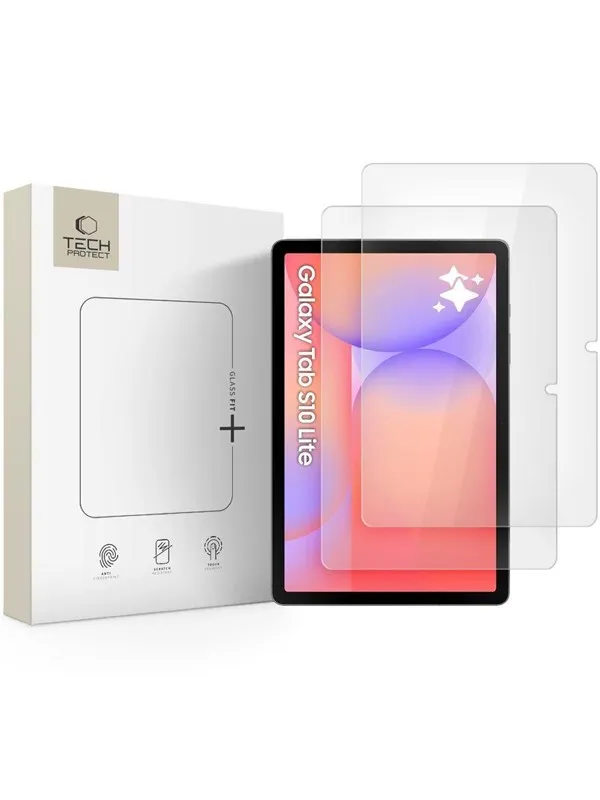Tech-Protect Glass Fit+ 2-pack Tempered Glass for Samsung Galaxy Tab S10 Lite 10.9 X400 / X406B - Clear