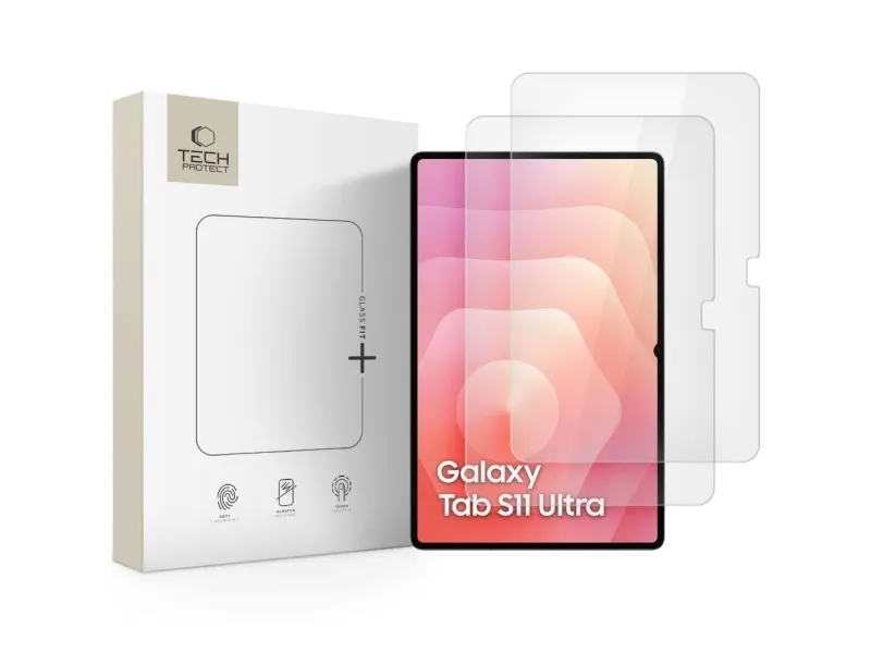 Tech-Protect Glass Fit+ 2-pack Tempered Glass for Samsung Galaxy TAB S8 ULTRA / S9 ULTRA / S10 ULTRA / S11 ULTRA 14.6 - Clear