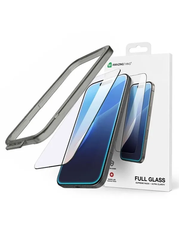 AmazingThing Radix Full Glass Tempered Glass for iPhone 16 Pro Max