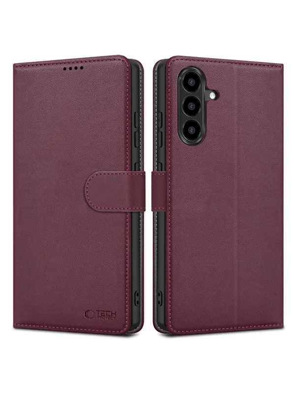 Tech-Protect Wallet Case for Samsung Galaxy A26 5G / A17 4G / 5G - Burgundy
