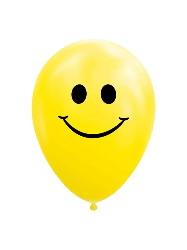 Globos Balloons Smile Yellow 30cm 8pcs.