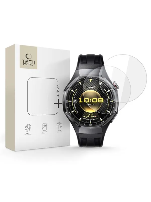 Tech-Protect Glass Fit+ 2-pack Tempered Glass for Huawei Watch GT 6 Pro 46mm - Clear