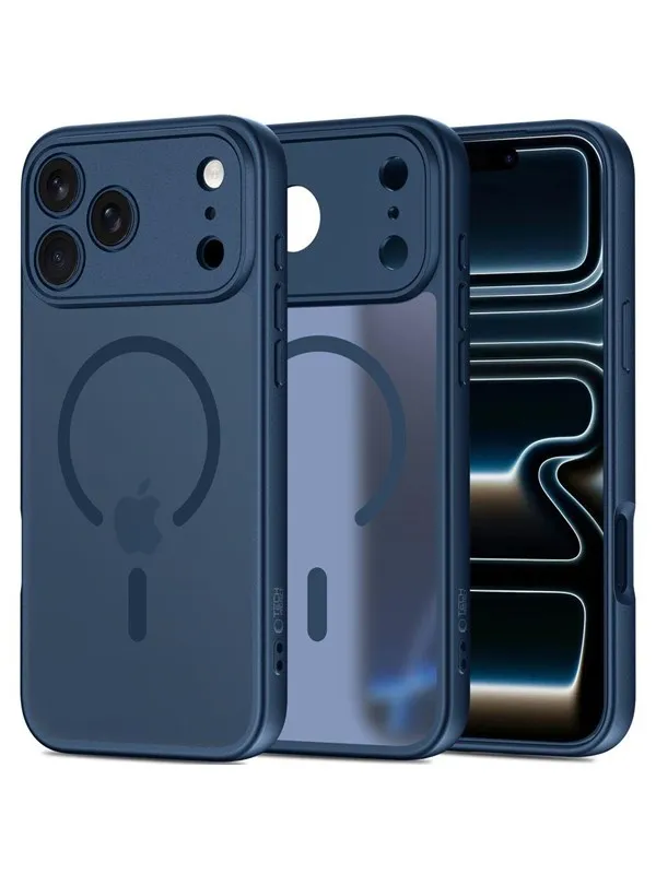Tech-Protect BasicMag MagSafe Case for iPhone 17 Pro - Navy Blue