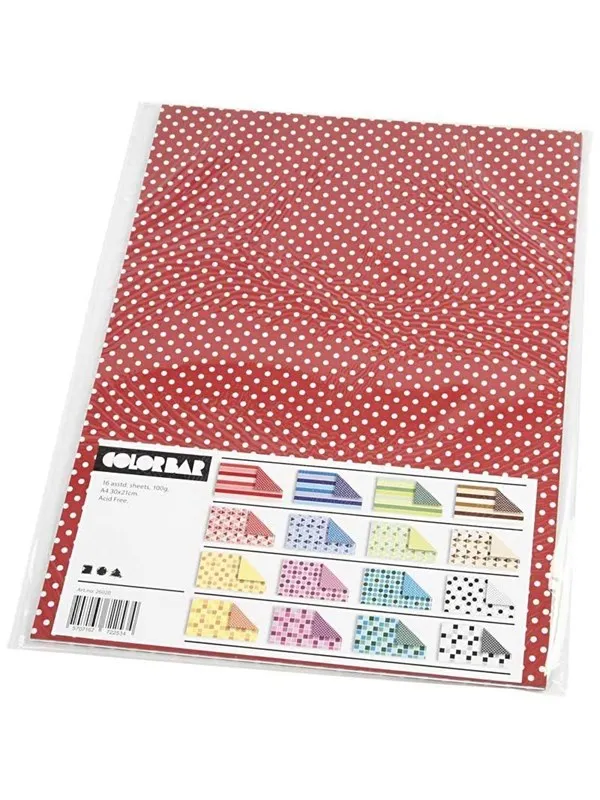 Creativ Company Colorbar Paper Print A4 100g 16 Sheets