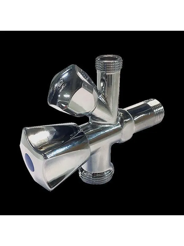 Broen Combination stop valve 1/2-10mm-3/4