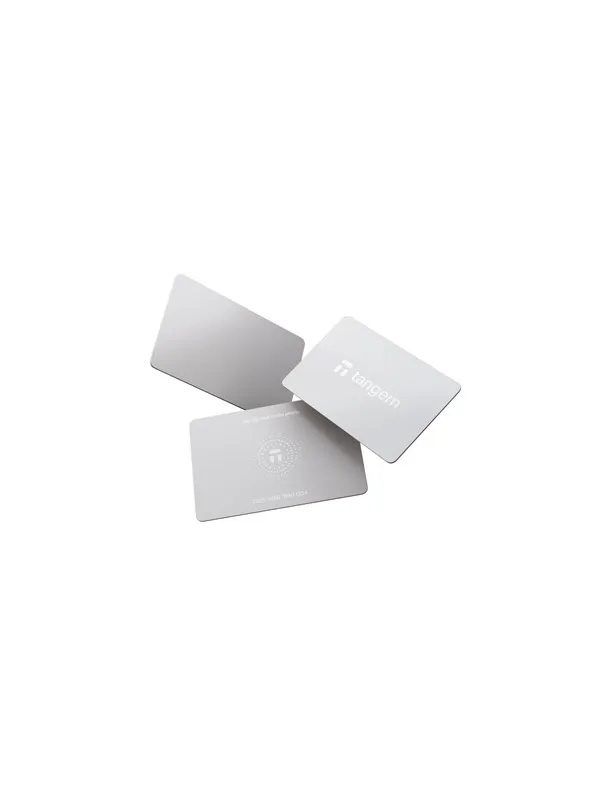 Tangem Wallet - 3-card Set - White Stealth