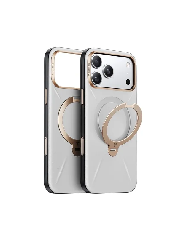 Torras Ostand Q3 Vegskin pearl gray - iPhone 17 P