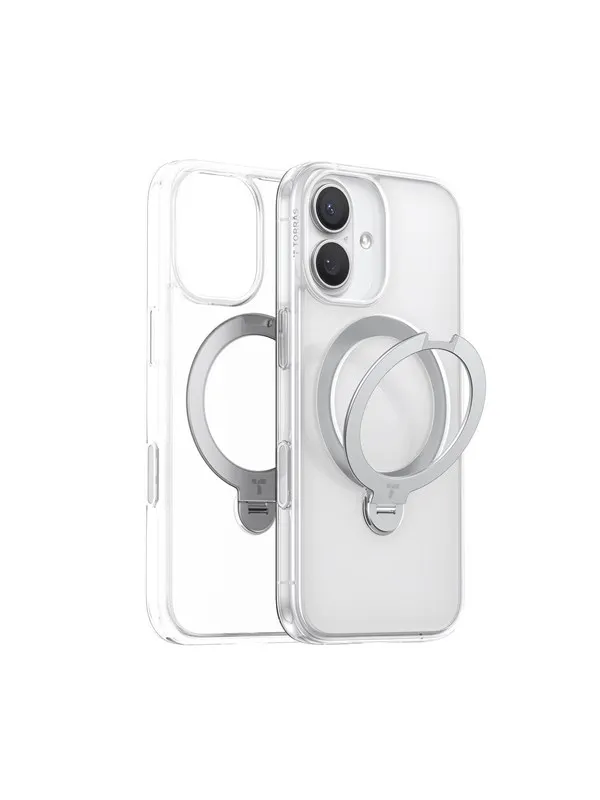 Torras Ostand Q3 Spin clear - iPhone 17