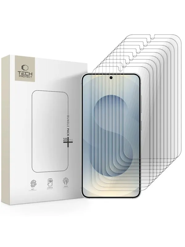 Tech-Protect Tempered Glass  Bundle 10-pack for Samsung Galaxy S24/S25